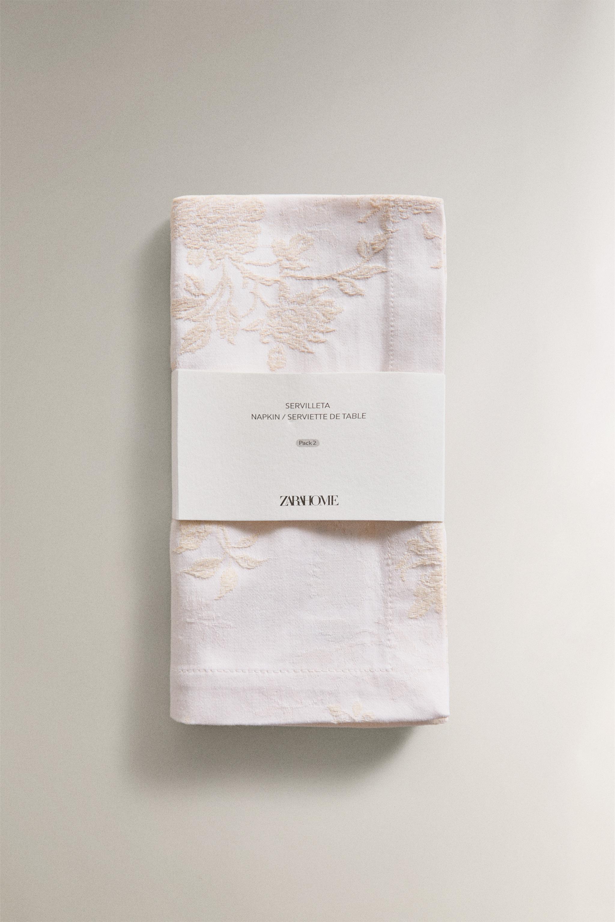 SET OF JACQUARD COTTON NAPKINS (SET 2)